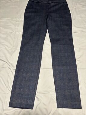 Dalia Navy Plaid Drawstring Leggings